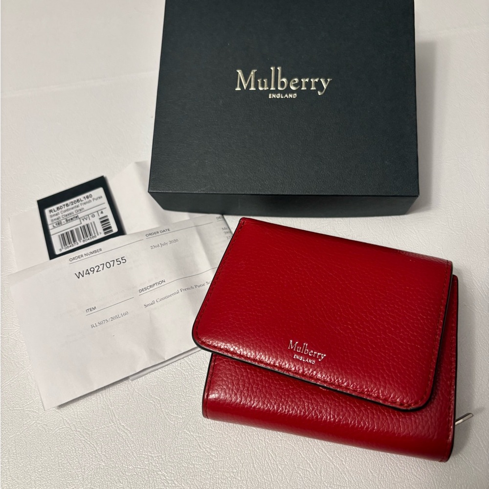 Mulberry Scarlet Small Purse